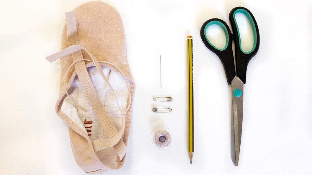 How to Sew Elastics on Ballet Shoes
