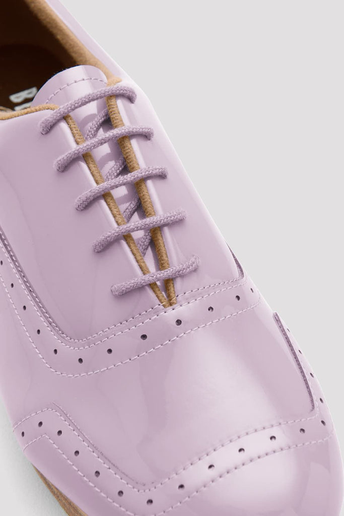 BLOCH Lilac Patent Jason Samuels Smith tap shoes top of shoe 