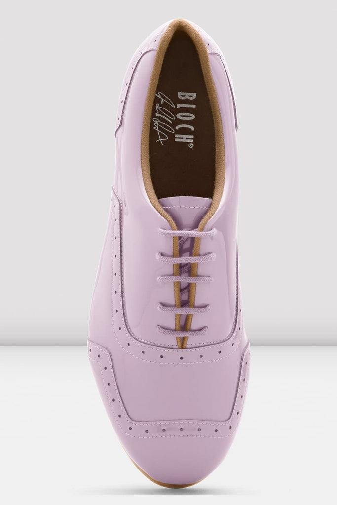 BLOCH Lilac Patent Jason Samuels Smith tap shoes top of shoe 