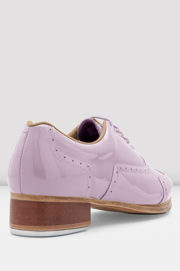 BLOCH Lilac Patent Jason Samuels Smith tap shoes heel of shoe 