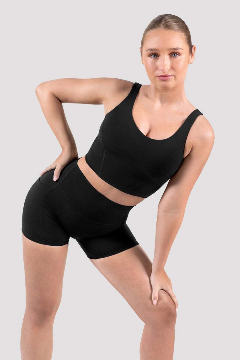 Apex BLOCHsculpt Tank Crop Top, Black BLOCH Dance UK