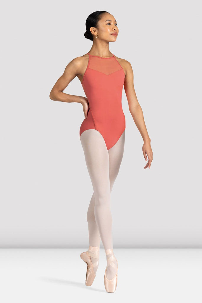 Ladies Cassia Floral Halterneck Leotard - BLOCH UK