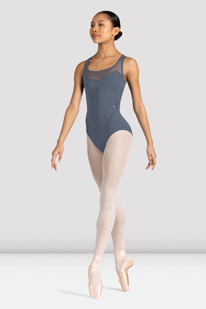 Tween Azalea Floral Mesh Back Leotard - BLOCH UK