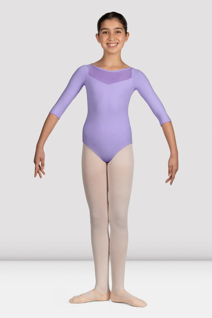 Girls Mirella Glow Girl 3/4 Sleeve Leotard - BLOCH UK