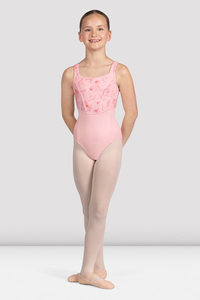 Girls Hadley Floral Tank Leotard - BLOCH UK