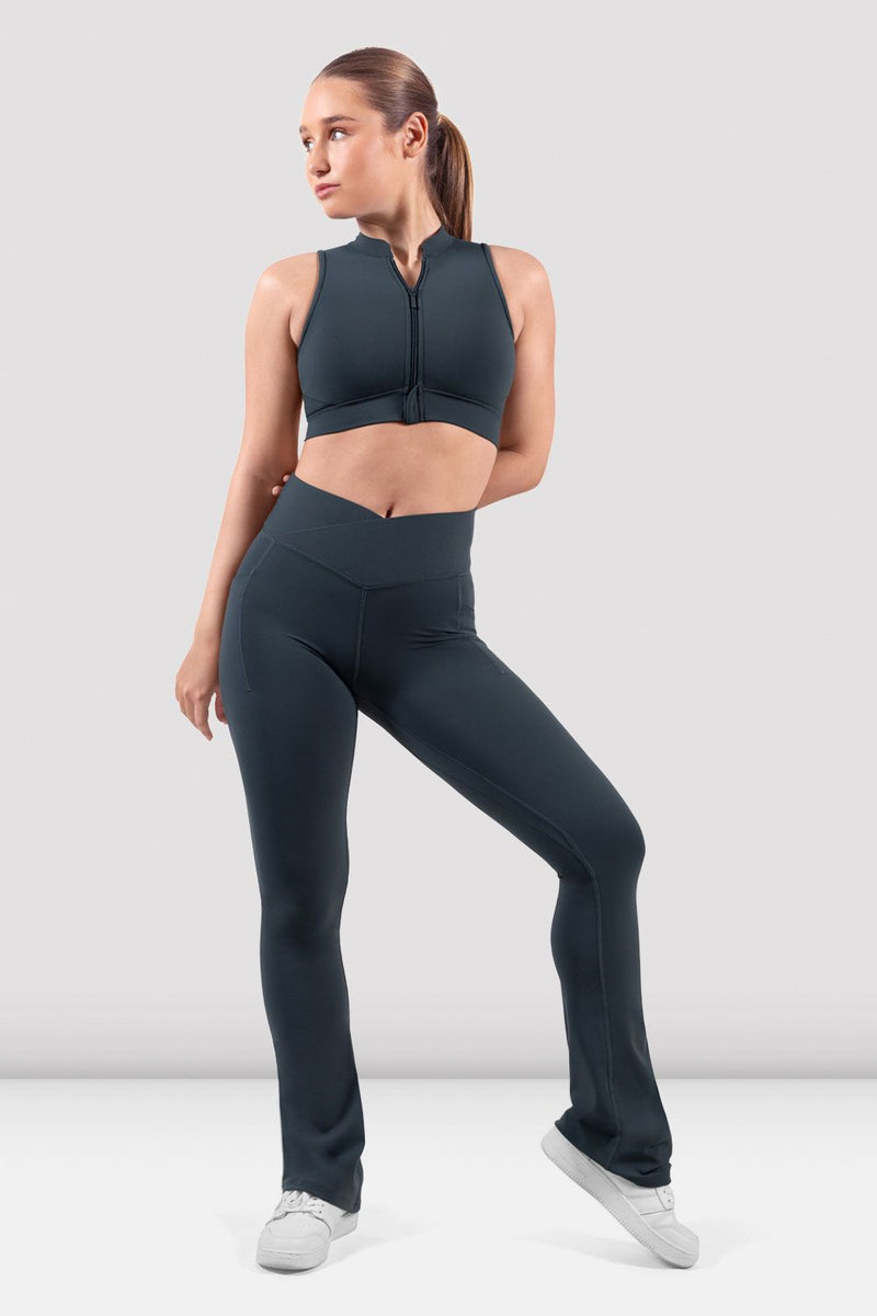 Apex Teen Blocheverhold Flare Legging Grey Bloch Dance Uk 