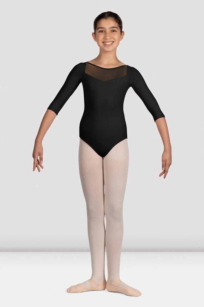 Girls Mirella Glow Girl 3/4 Sleeve Leotard - BLOCH UK