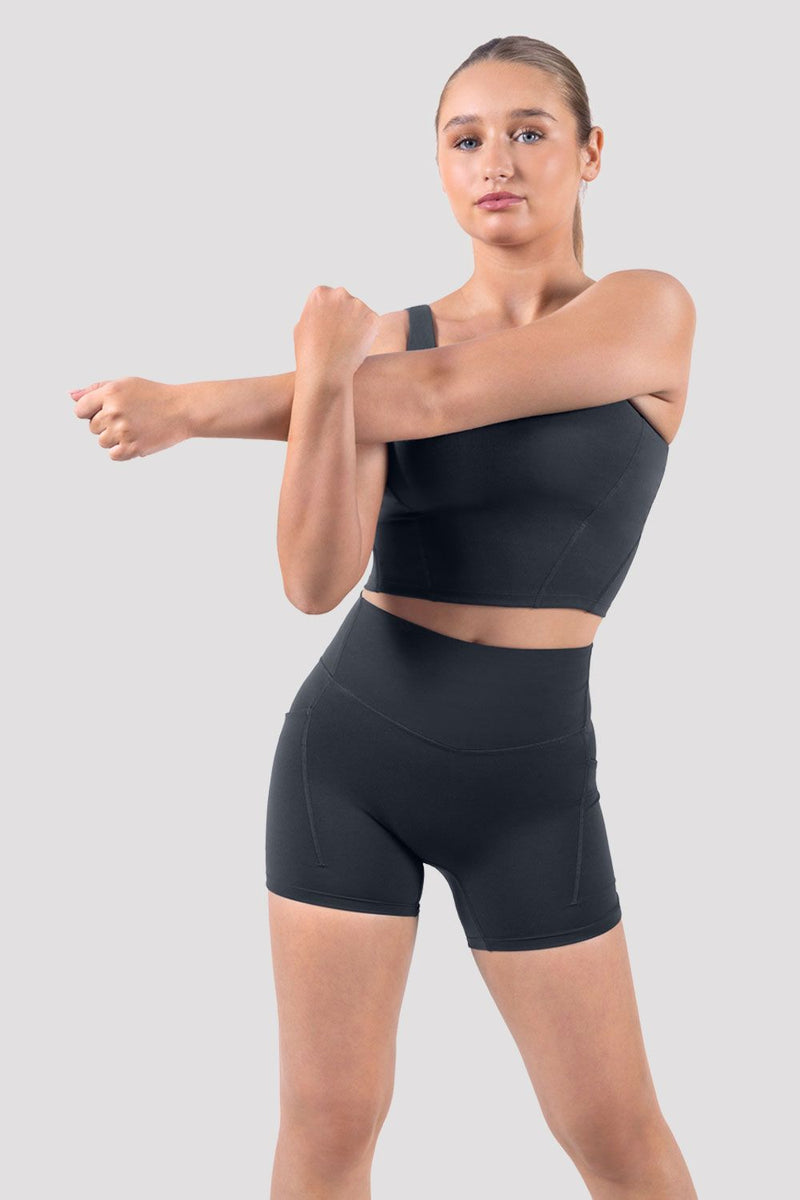Apex Teen Blochsculpt Pocket Short Grey Bloch Dance Uk 