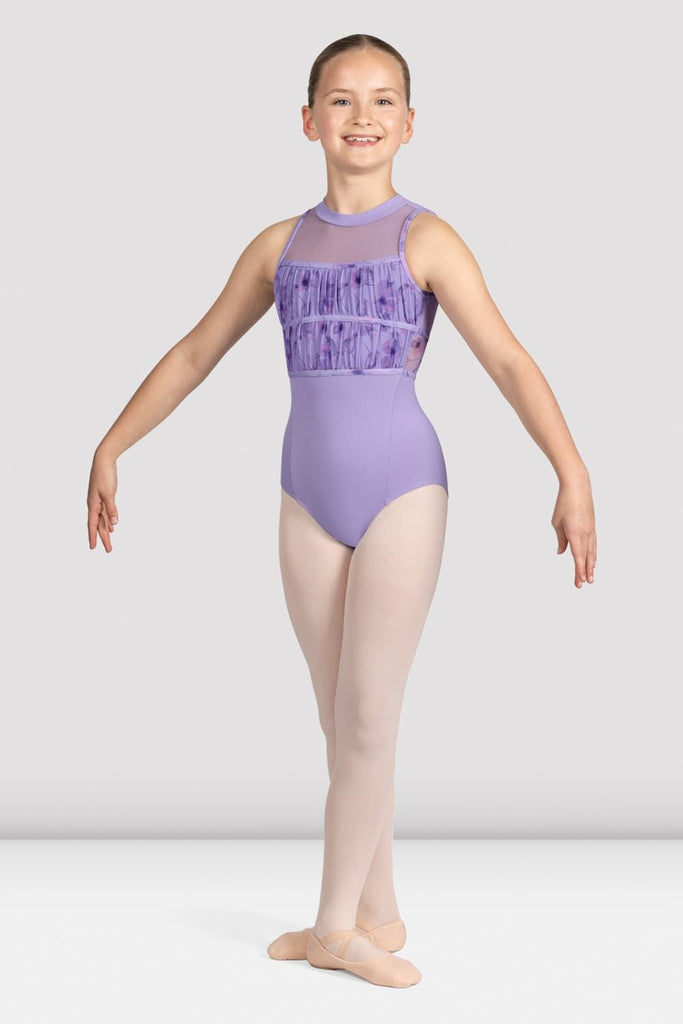 Girls Macie Floral Halterneck Leotard - BLOCH UK