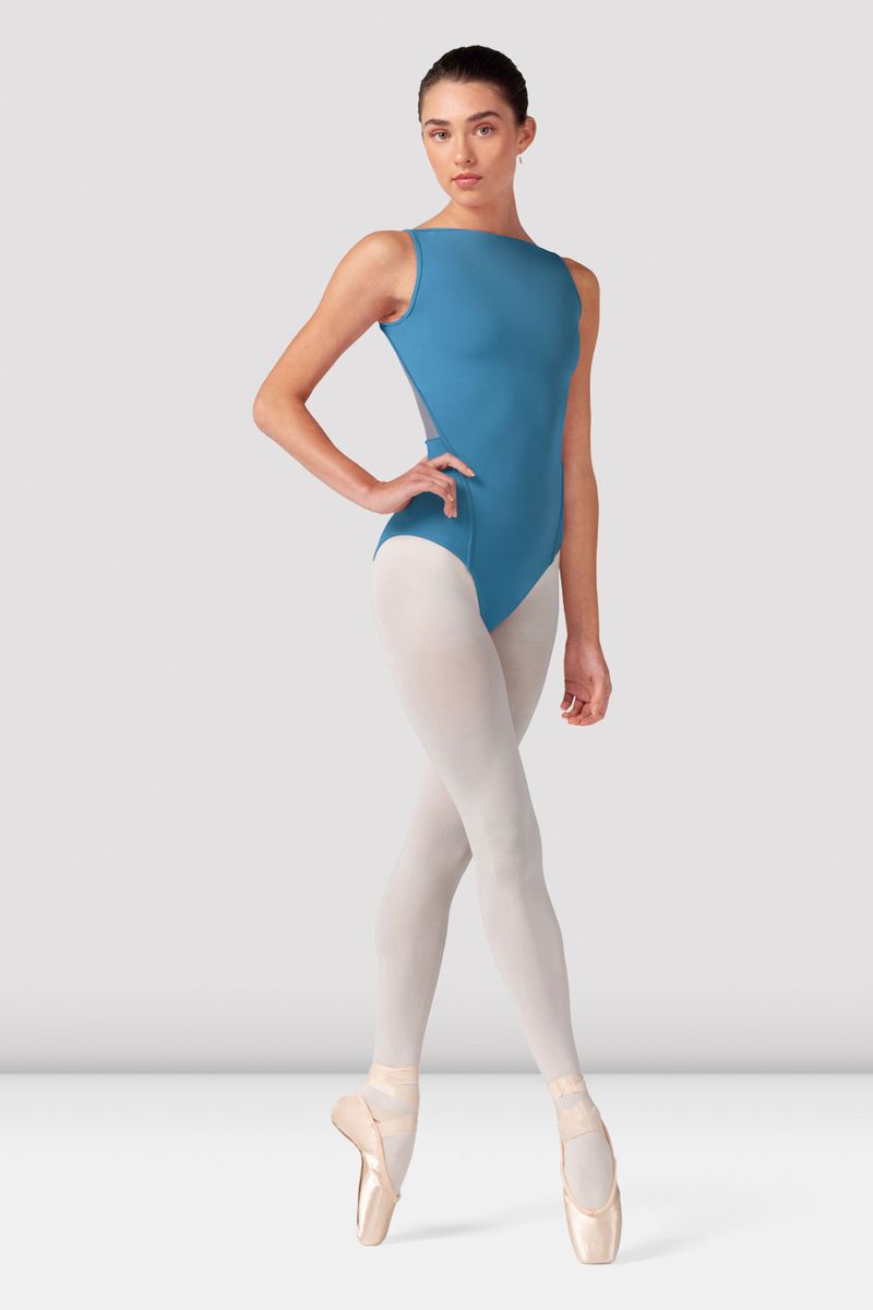 Ladies Emma Floral Boat Neck Leotard, Blue – BLOCH Dance UK