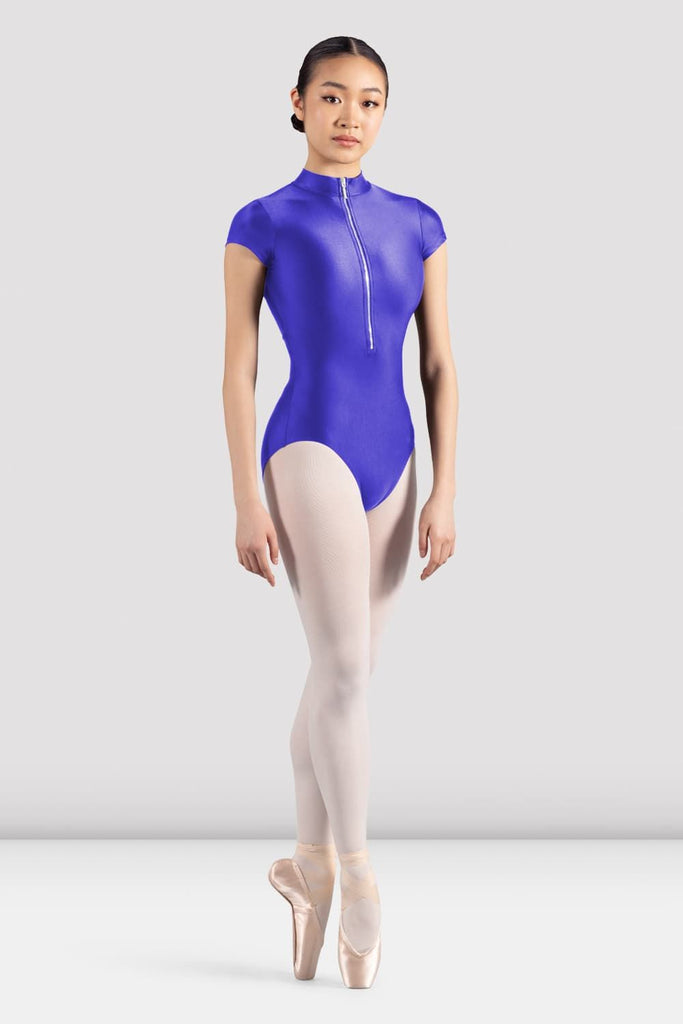 Ladies Mirella Glow Zip Front Leotard - BLOCH UK