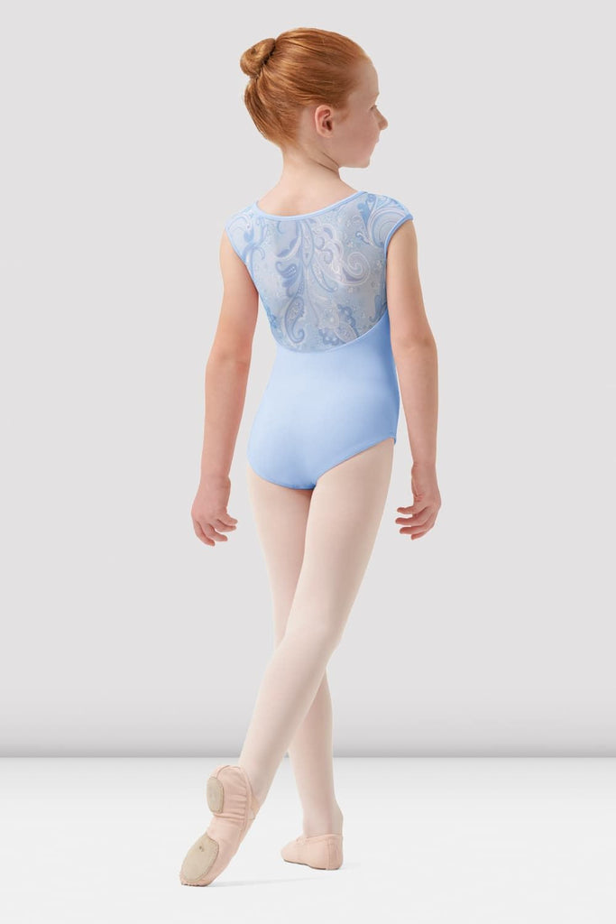 Girls Mirella Paisley Cap Sleeve Leotard - BLOCH UK