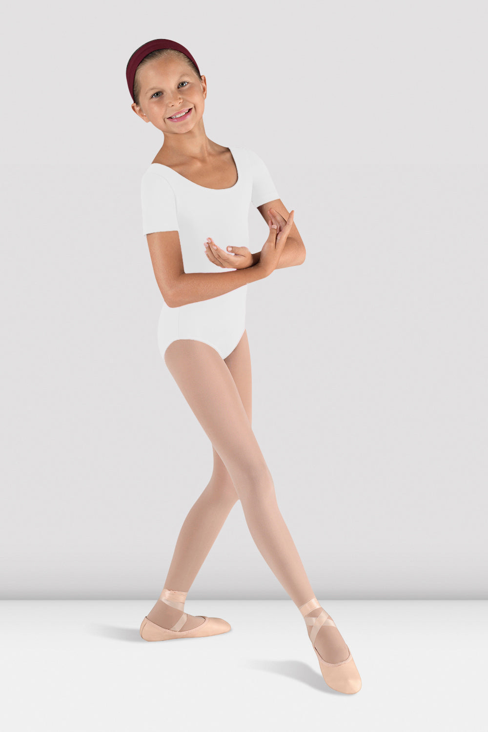 Short Sleeve Round Neck Leotard
