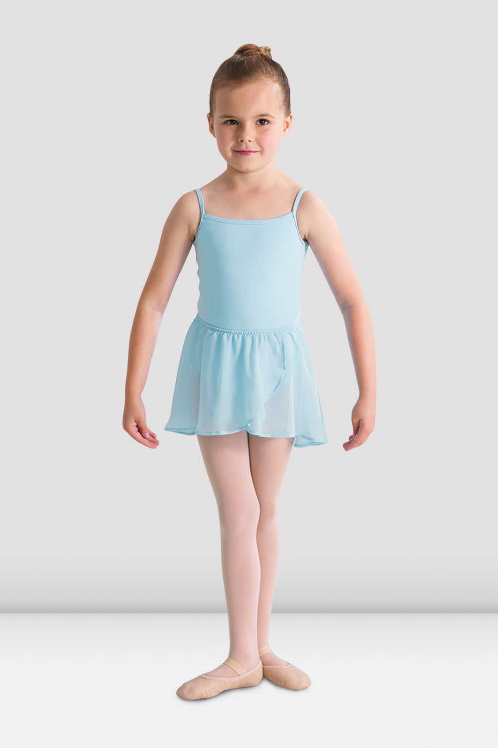 ballet gear uk Girls Barre Stretch Waist Ballet Skirt, Pastel Blue – BLOCH Dance UK
