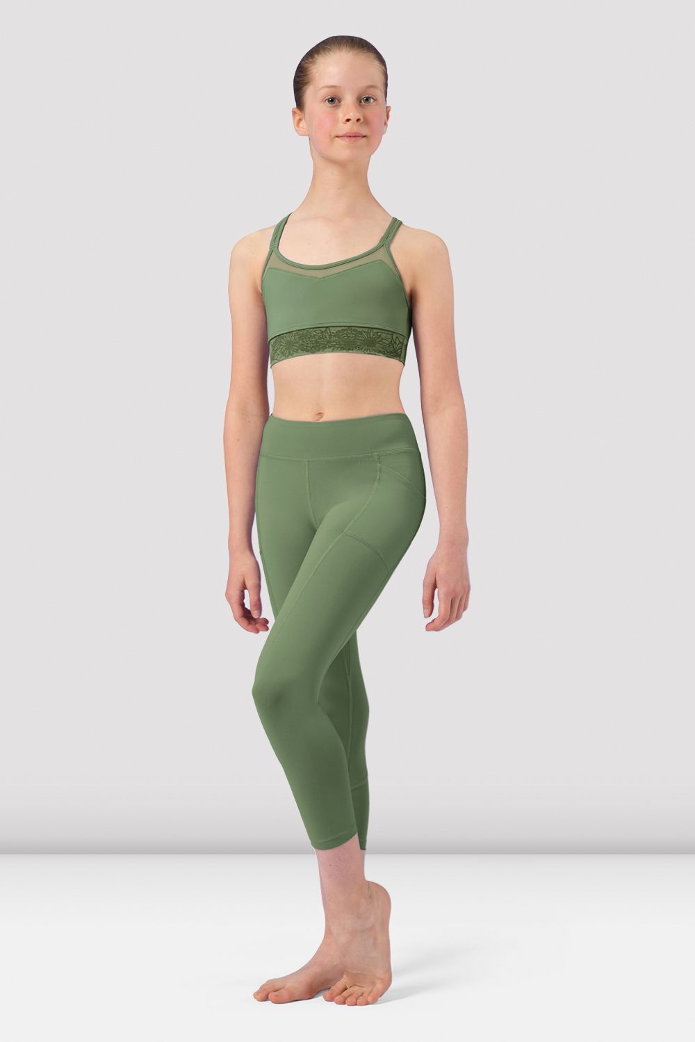 Girls Tahlia Camisole Crop Top, Green – BLOCH Dance UK