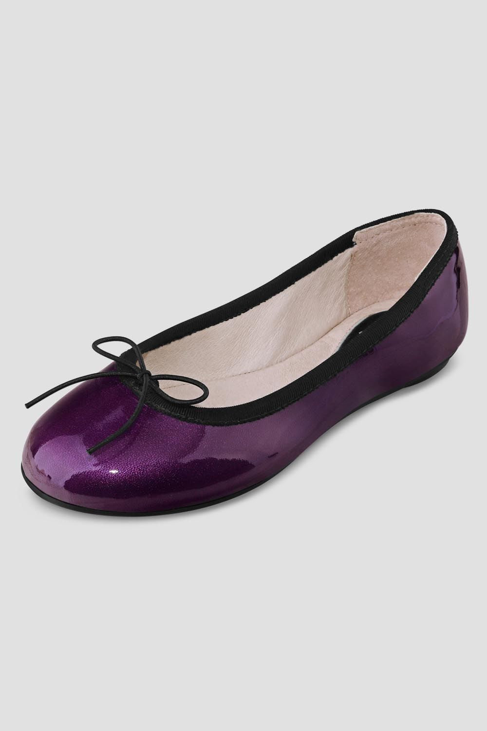 Ballerina Flats Purple Flat Shoes Uk Ladies Ascella Ballet Pumps
