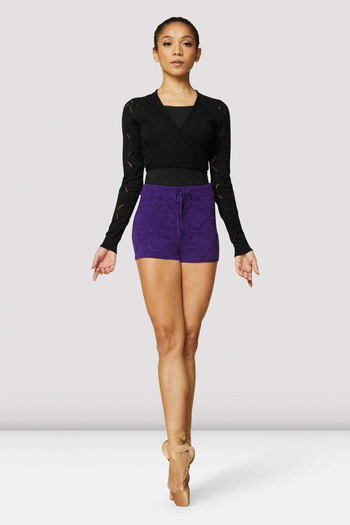 Ladies Amara Knit Cropped Wrap Top - BLOCH US