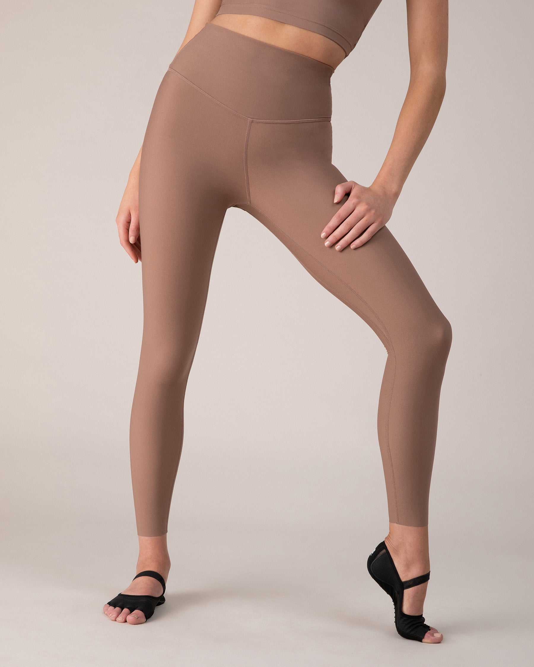 Womens Brown Leggings Summer Plain Stretchy Soft Elasticated Viscose F –  House Of Fashion Wear