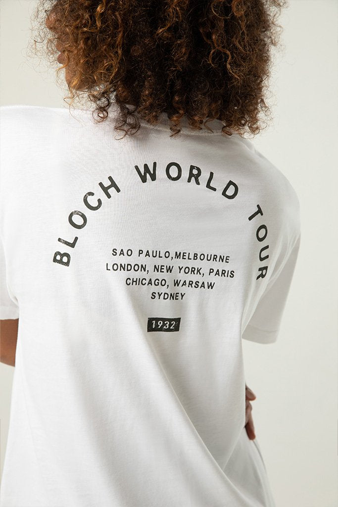 Ladies Bloch World Tour Print Oversized Tee - BLOCH UK