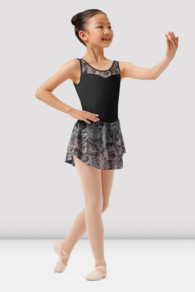 Girls Mirella Paisley Scoop Neck Skirted Leotard - BLOCH UK